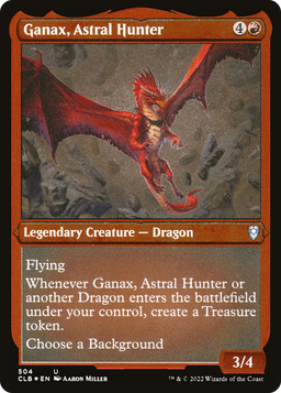 Ganax, Astral Hunter (CLB-504) - Commander Legends: Battle for Baldur's Gate Etched Foil