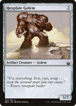 Hexplate Golem (BBD-237) - Battlebond Foil