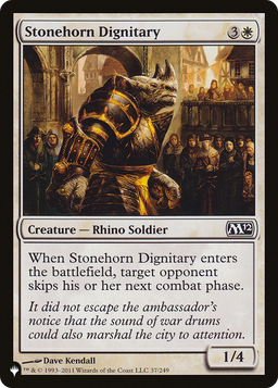 Stonehorn Dignitary (LIST-M12-37) - The List