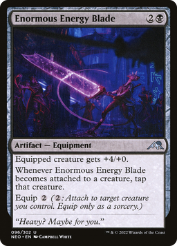 Enormous Energy Blade (NEO-096) - Kamigawa: Neon Dynasty