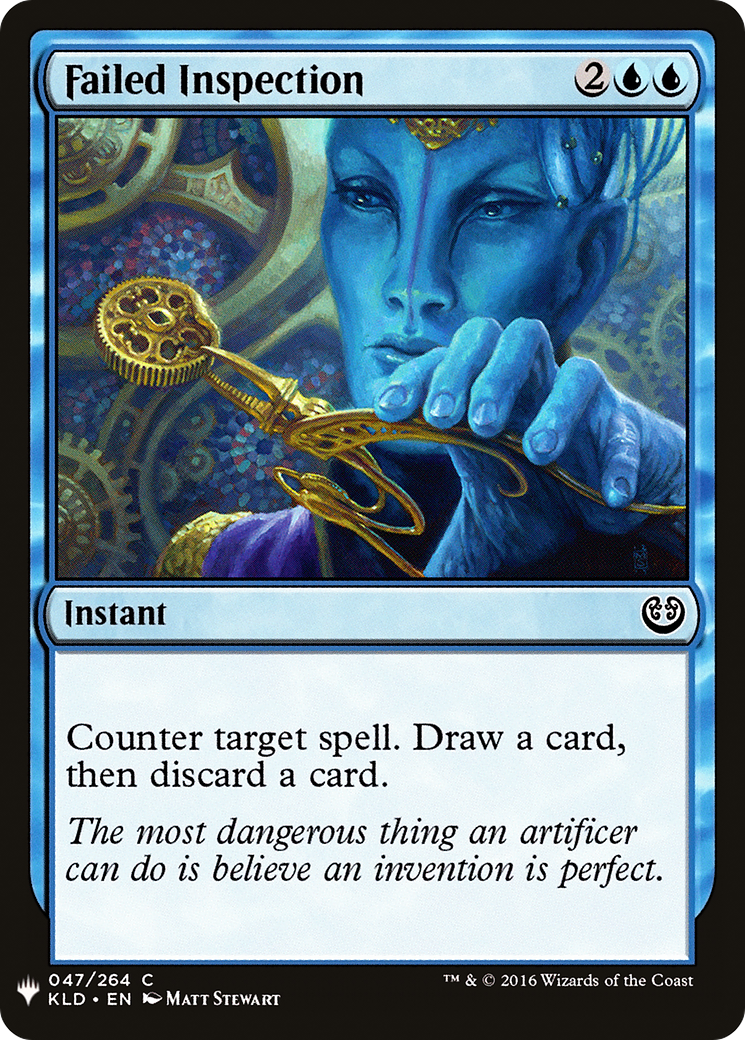 Failed Inspection (LIST-KLD-47) - The List