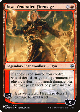 Jaya, Venerated Firemage (LIST-135/264) - The List