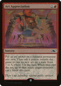 Art Appreciation (Galaxy Foil) (UNF-385) - Unfinity Foil