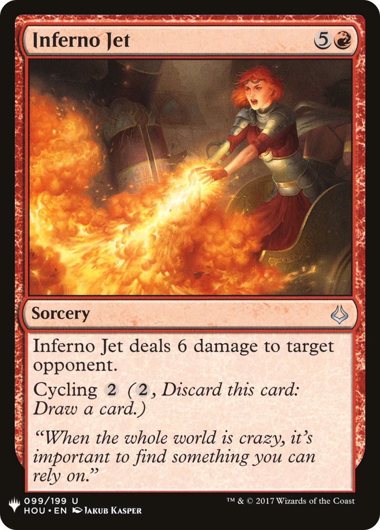 Inferno Jet (LIST-HOU-99) - The List