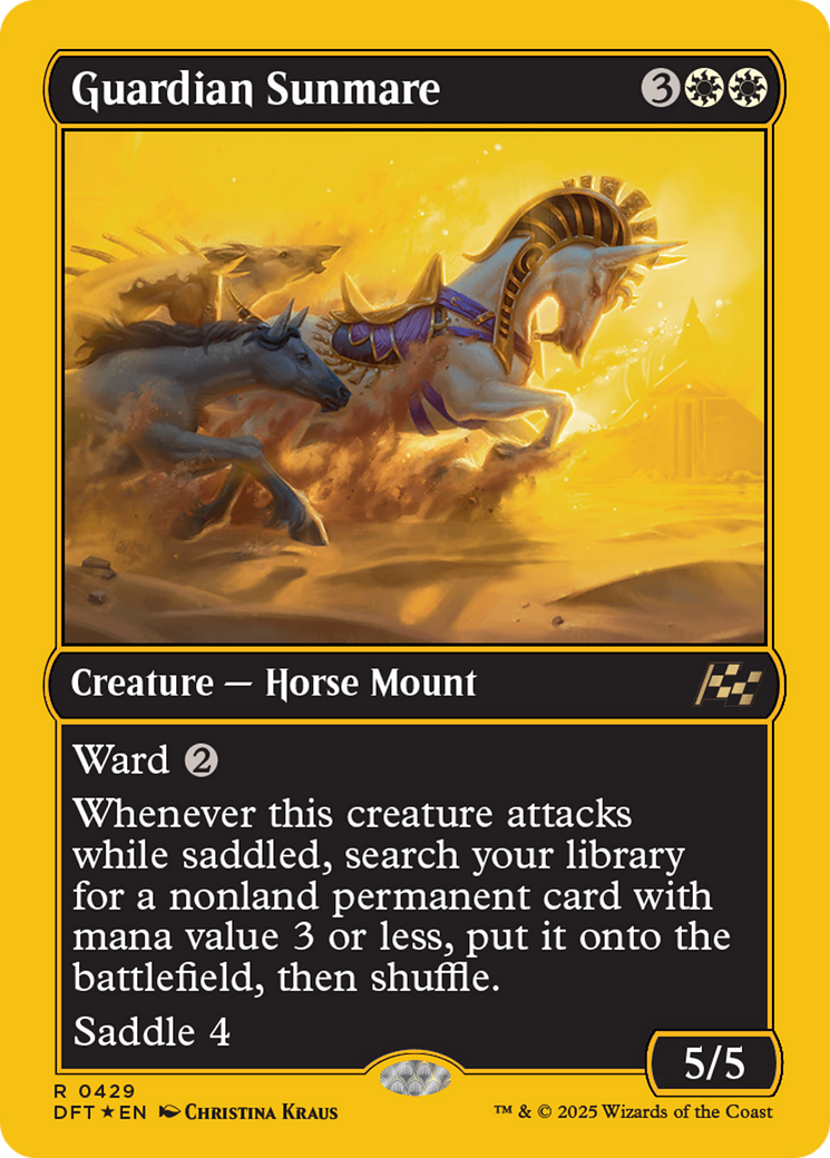Guardian Sunmare (First-Place Foil) (DFT-429) - Aetherdrift Foil