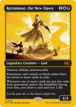Ketramose, the New Dawn (First-Place Foil) (DFT-482) - Aetherdrift Foil