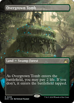 Overgrown Tomb (Borderless) (RVR-296) - Ravnica Remastered
