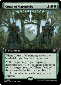 Court of Garenbrig (Extended Art) (WOC-033) - Wilds of Eldraine Commander: (Extended Art)