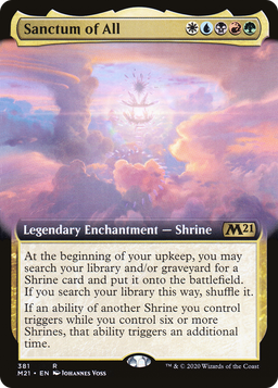 Sanctum of All (Extended Art) (M21-381) - Core Set 2021: (Extended Art)