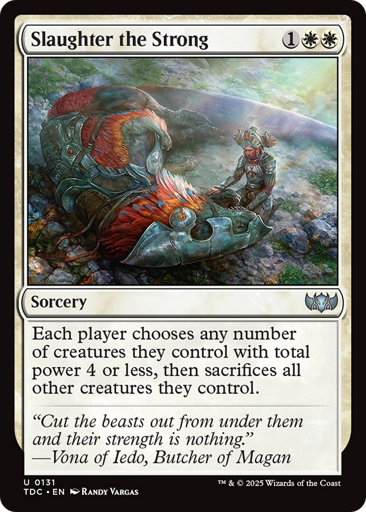 Slaughter the Strong (TDC-131) - Commander: Tarkir: Dragonstorm