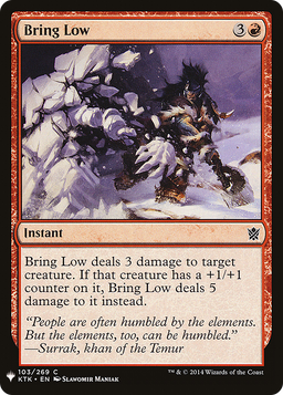 Bring Low (LIST-KTK-103) - The List