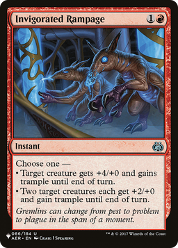 Invigorated Rampage (LIST-AER-86) - The List