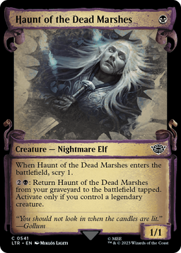 Haunt of the Dead Marshes (Showcase Scrolls) (LTR-541) - The Lord of the Rings: Tales of Middle-earth: (Showcase) Foil
