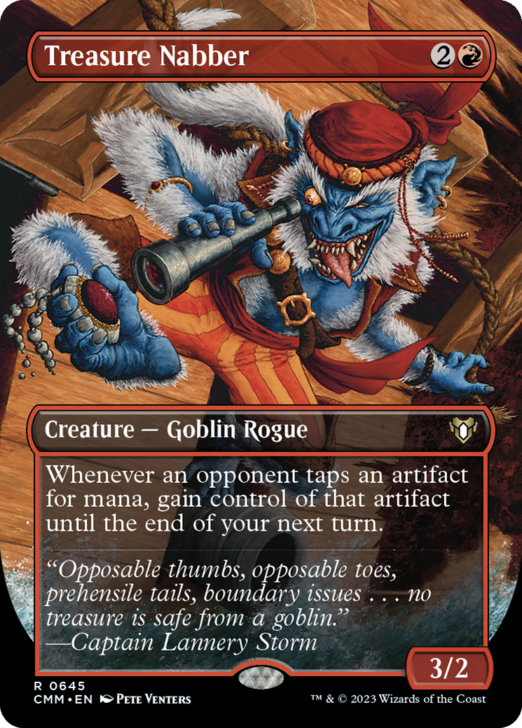 Treasure Nabber (Borderless) (CMM-645) - Commander Masters