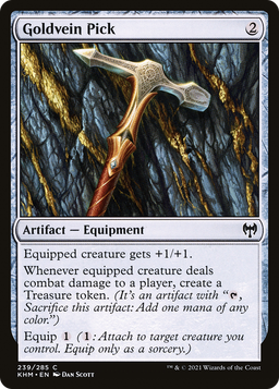 Goldvein Pick (KHM-239) - Kaldheim Foil