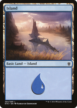 Island (254) (KTK-254) - Khans of Tarkir Foil
