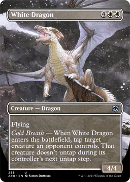 White Dragon (Borderless) (AFR-288) - Adventures in the Forgotten Realms (Borderless) Foil