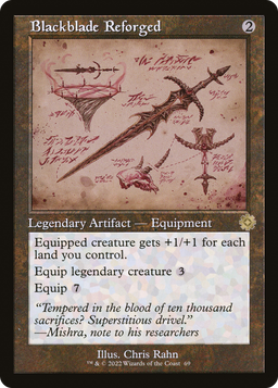 Blackblade Reforged (Schematic) (BRR-069) - The Brothers' War Retro Artifacts Foil