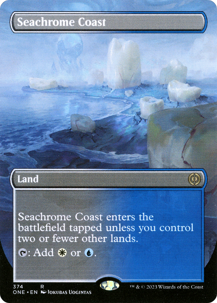 Seachrome Coast (Borderless) (ONE-374) - Phyrexia: All Will Be One