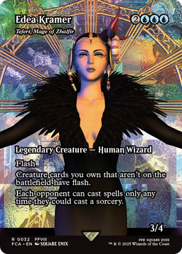 Edea Kramer - Teferi, Mage of Zhalfir (Showcase) (FCA-032) - FINAL FANTASY: Through the Ages / Edea Kramer (Borderless) Foil