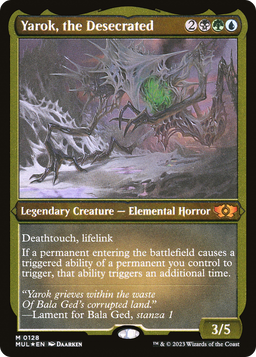 Yarok, the Desecrated (Foil Etched) (MUL-128) - Multiverse Legends Foil