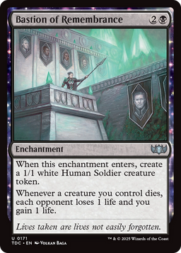 Bastion of Remembrance (TDC-171) - Commander: Tarkir: Dragonstorm: (enchantment)