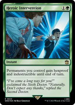 Heroic Intervention (Surge Foil) (WHO-824) - Doctor Who Foil