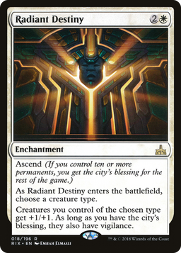 Radiant Destiny (RIX-018) - Rivals of Ixalan Foil