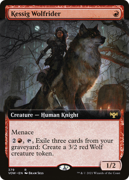 Kessig Wolfrider (VOW-379) - Innistrad: Crimson Vow: (Extended Art)