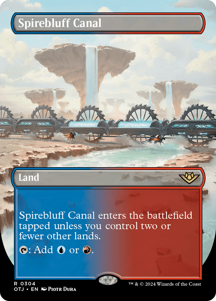 Spirebluff Canal (Borderless) (OTJ-304) - Outlaws of Thunder Junction