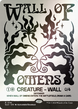 Wall of Omens (Rainbow Foil) (SLD-1518) - Secret Lair Drop: (Showcase) (Borderless) Foil