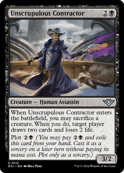 Unscrupulous Contractor (OTJ-112) - Outlaws of Thunder Junction Foil