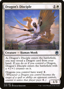 Dragon's Disciple (AFR-013) - Adventures in the Forgotten Realms Foil