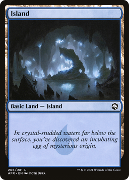 Island (266) (AFR-266) - Adventures in the Forgotten Realms Foil