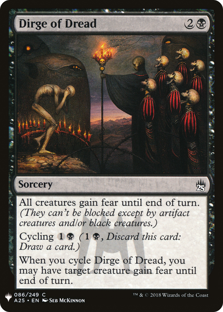 Dirge of Dread (LIST-086) - The List
