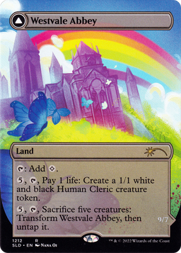 Westvale Abbey (Display Commander) - Thick Stock (SLD-1212) - Secret Lair Drop (Borderless)