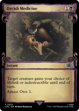 Orcish Medicine (Showcase Scrolls) (LTR-555) - The Lord of the Rings: Tales of Middle-earth: (Showcase) Foil