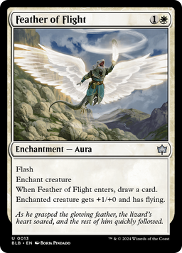 Feather of Flight (BLB-013) - Bloomburrow Foil