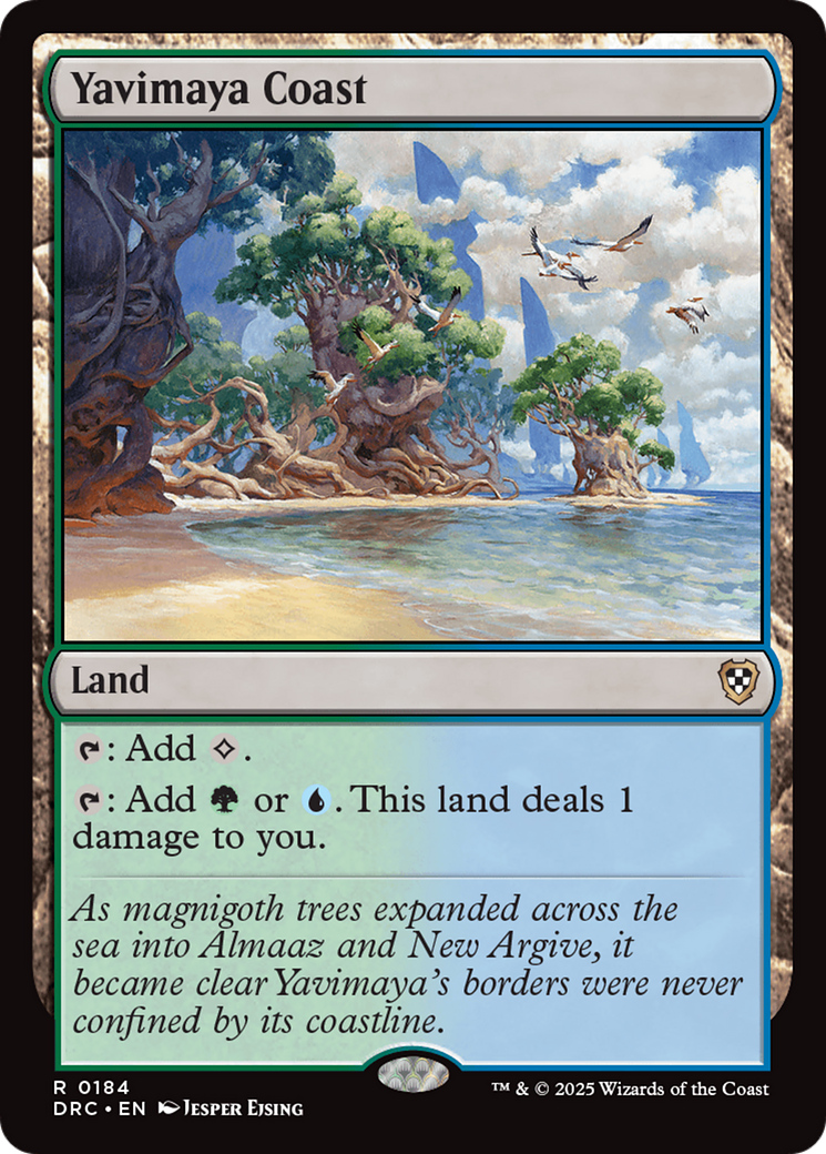 Yavimaya Coast (DRC-184) - Commander: Aetherdrift