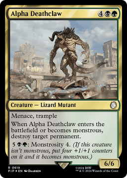 Alpha Deathclaw (Surge Foil) (PIP-619) - Fallout Foil