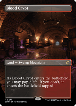 Blood Crypt (Borderless) (CLU-274) - Ravnica: Clue Edition Foil