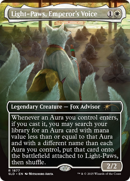 Light-Paws, Emperor's Voice (SLD-1877) - Secret Lair Drop (Borderless) Foil