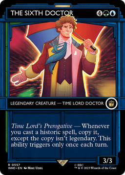 The Sixth Doctor (Showcase) (WHO-557) - Doctor Who: (Showcase) (Borderless)