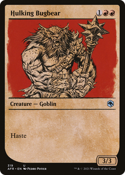 Hulking Bugbear (Showcase) (AFR-319) - Adventures in the Forgotten Realms: (Showcase)