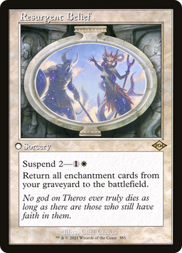 Resurgent Belief (Retro Frame) (MH2-385) - Modern Horizons 2 Foil