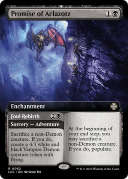Promise of Aclazotz (Extended Art) (LCC-052) - The Lost Caverns of Ixalan Commander: (Extended Art)