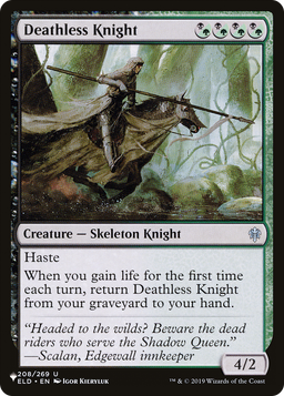 Deathless Knight (LIST-208/269) - The List