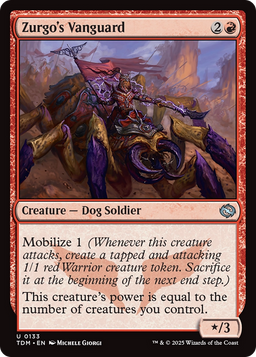 Zurgo's Vanguard (TDM-133) - Tarkir: Dragonstorm Foil