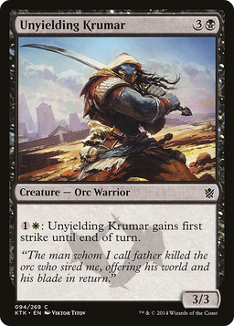 Unyielding Krumar (KTK-094) - Khans of Tarkir