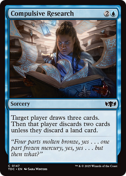 Compulsive Research (TDC-147) - Commander: Tarkir: Dragonstorm